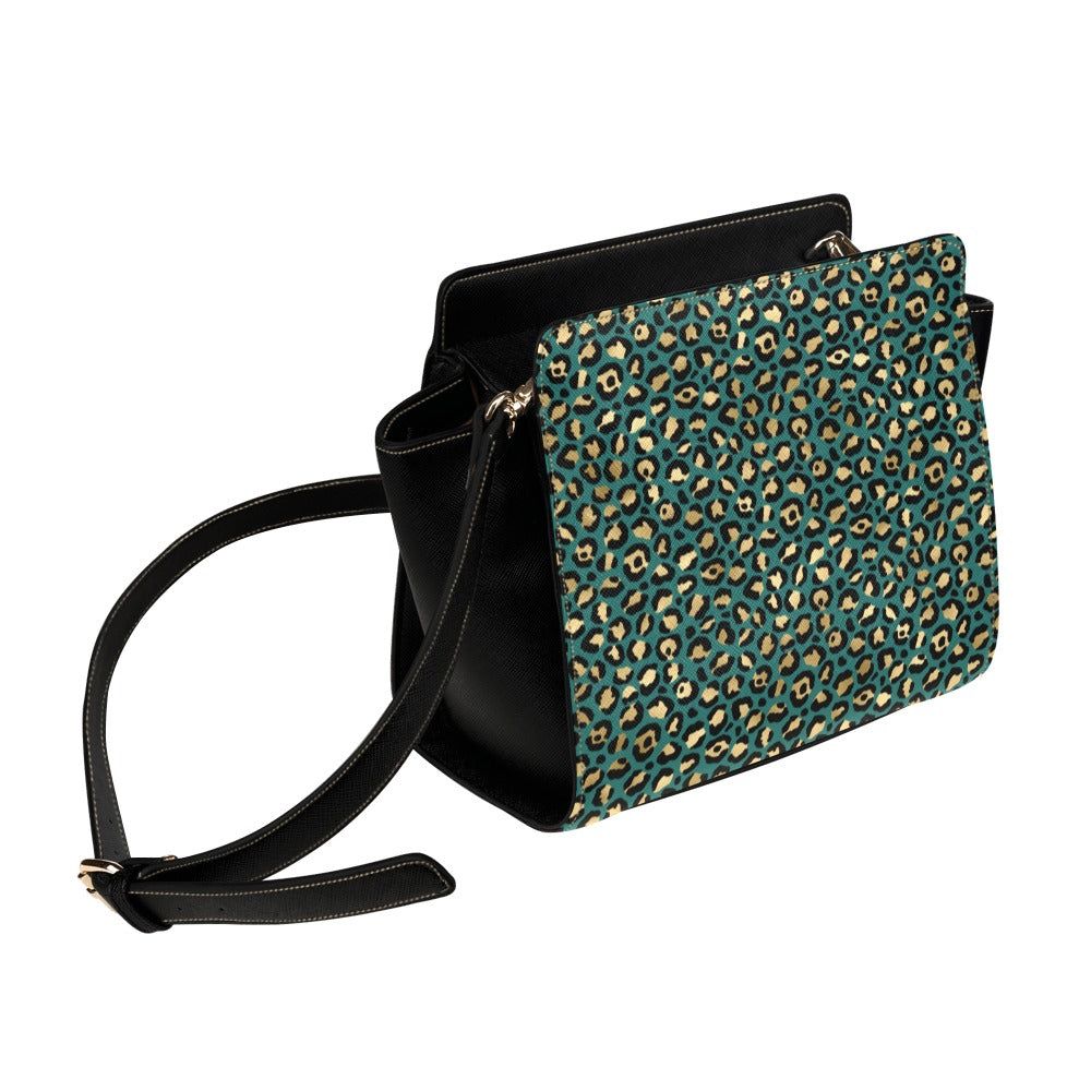 Bolso Leopardo Verde | Animal Print Green Satchel BagBolso Leopardo Verde - Diseño exclusivo en T.O.S. Elegante bolso estilo shopper con diseño elegante y cómodo para utilizar en el dia a dia. Tipo: cuero PU de alta calidad, 31cm(L) x 12.5cm (W) x 21cm Pe