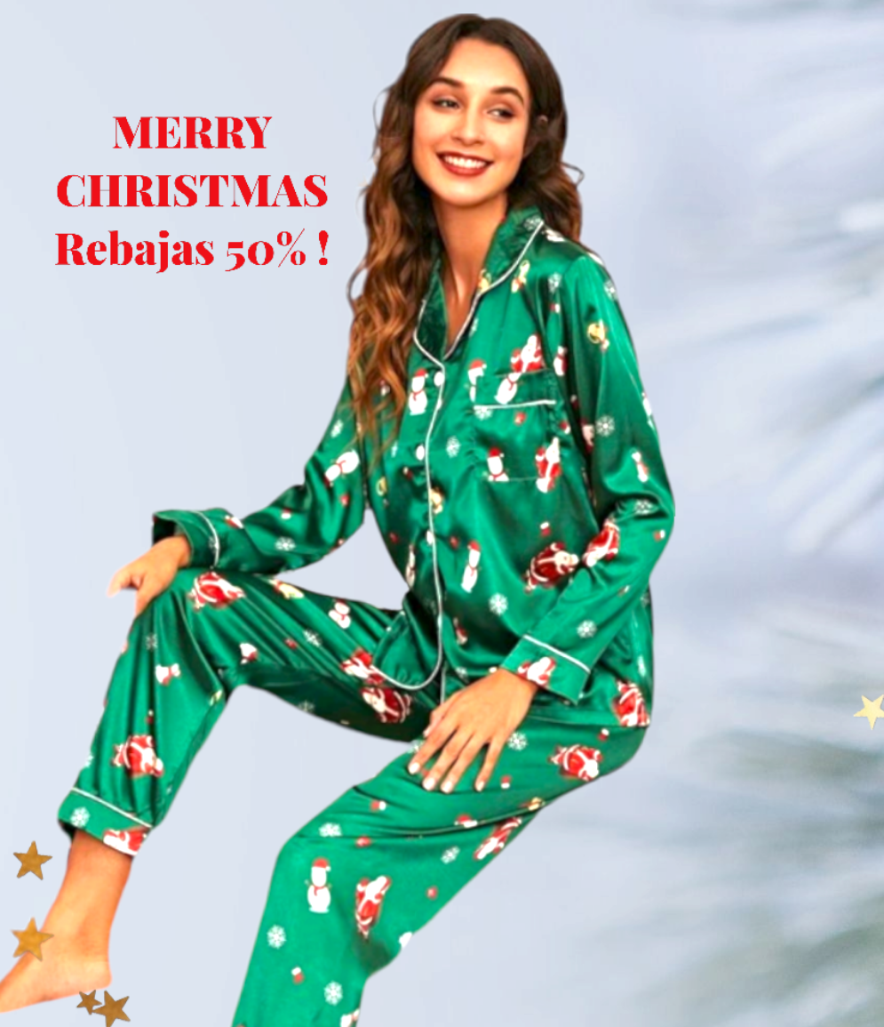 Pijama Mujer Navidad Green – T.O.S.
