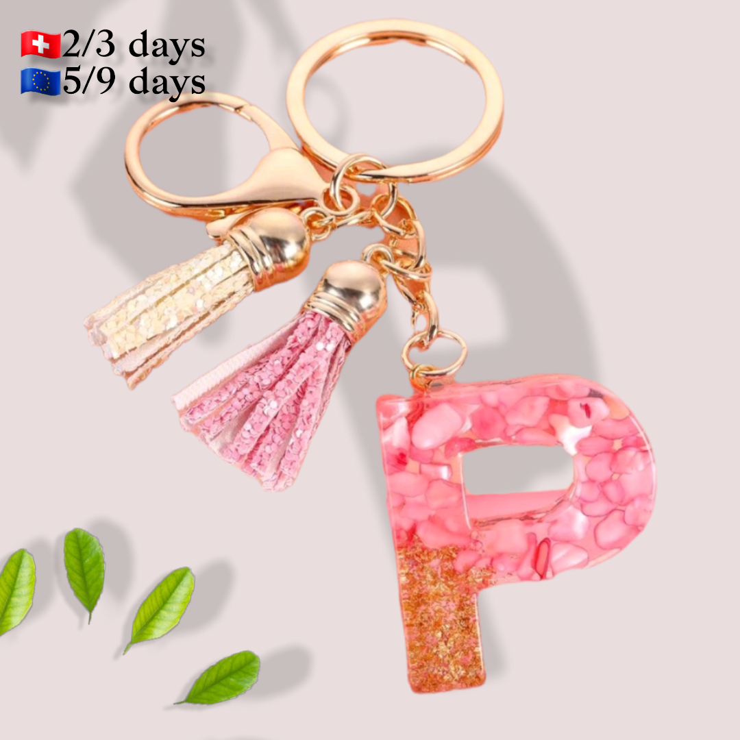 Llavero Letra R, Keychain, Schlüsselbund Original Geschenk Damen – T.O.S.