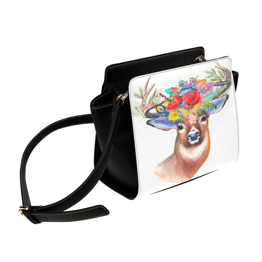 Bolso Boho Ciervo | Boho Satchel BagBolso Ciervo Boho Diseño exclusivo en T.O.S. Elegante bolso estilo shopper con diseño elegante y cómodo para utilizar en el dia a dia. Tipo: cuero PU de alta calidad, 31cm(L) x 12.5cm (W) x 21cm Peso 465gramos Diseño en