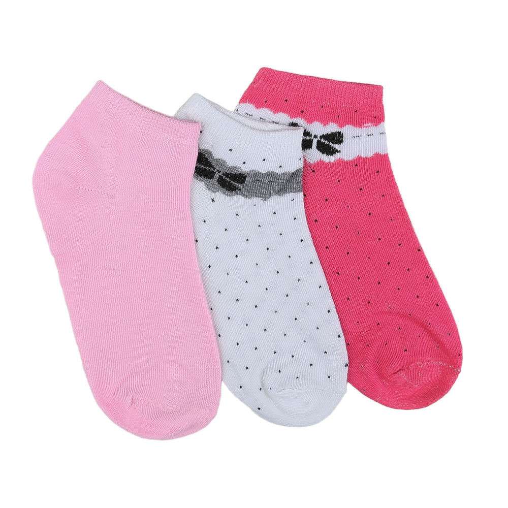 Promo! Set-3 pares Calcetines | Set 3 SockenCalcetines con diseño lazo Divertidos, bonitos y prácticos calcetines tobilleros. Material: 80 % algodón, 15 % poliéster, 5 % elastano Material: 80% Baumwolle, 15% Polyester, 5% Elasthan Talla única 35/40 Envío: