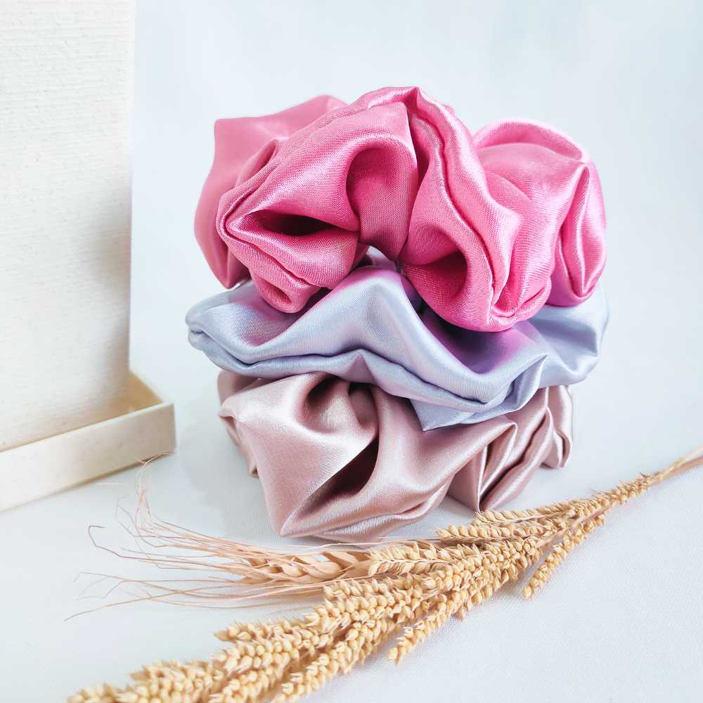 Scrunchies hand made- coleteros mujer en tela - Haargummie Damen partner look - The original shop boutique - online shop schweiz