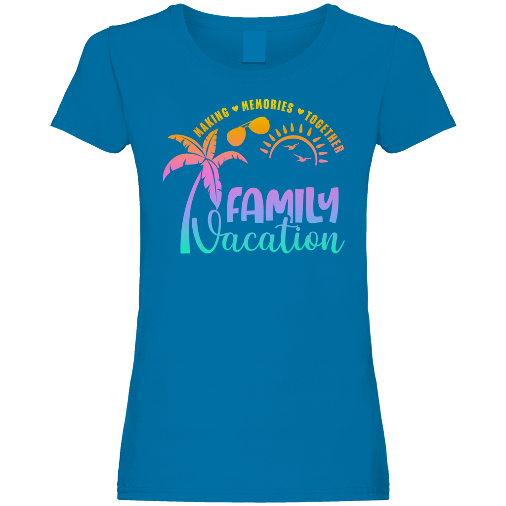 Damen Promo T-Shirt Family Vacation A1