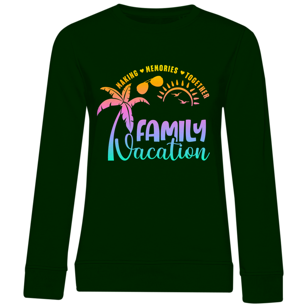 Damen Premium Bio Sweatshirt Family Vacation A1