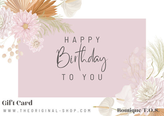 Happy Birthday Gift Card