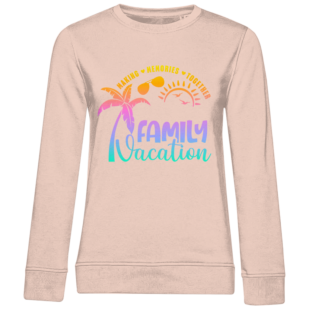 Damen Premium Bio Sweatshirt Family Vacation A1