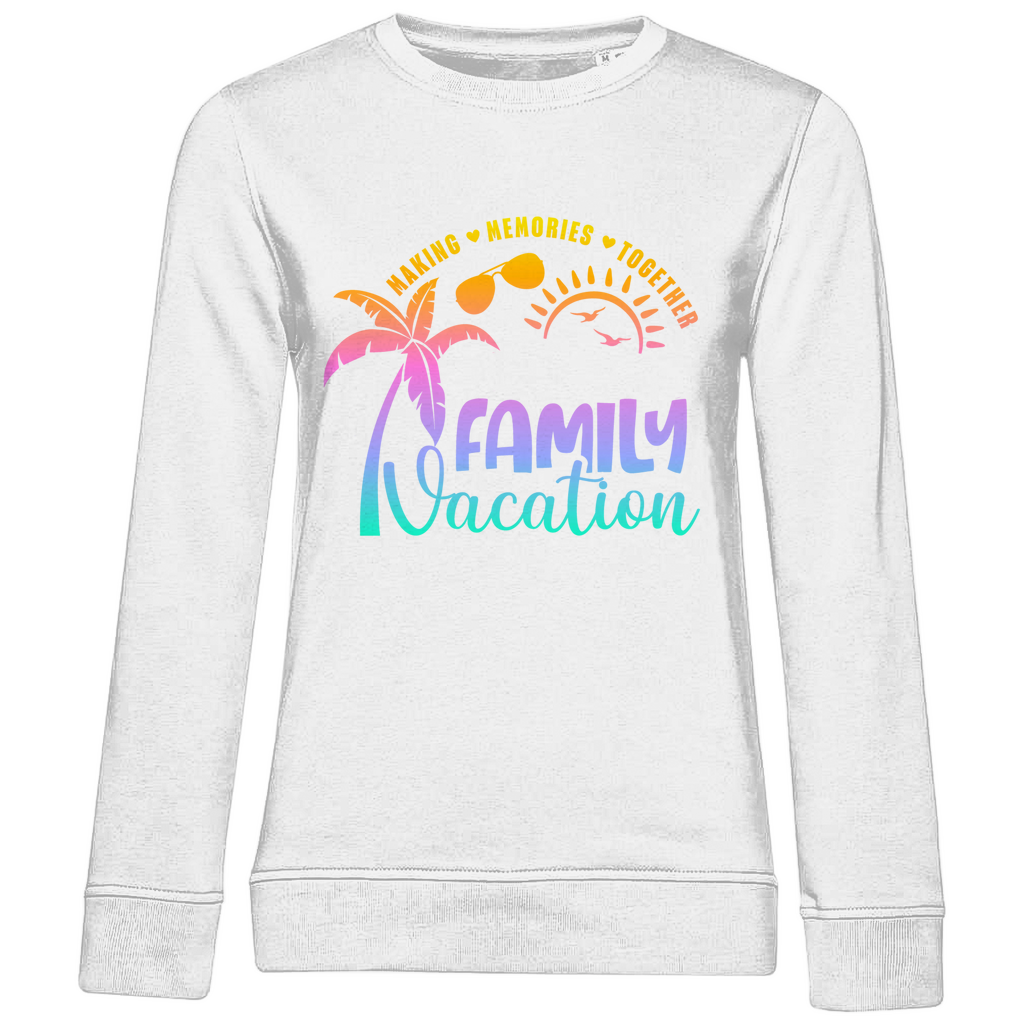 Damen Premium Bio Sweatshirt Family Vacation A1