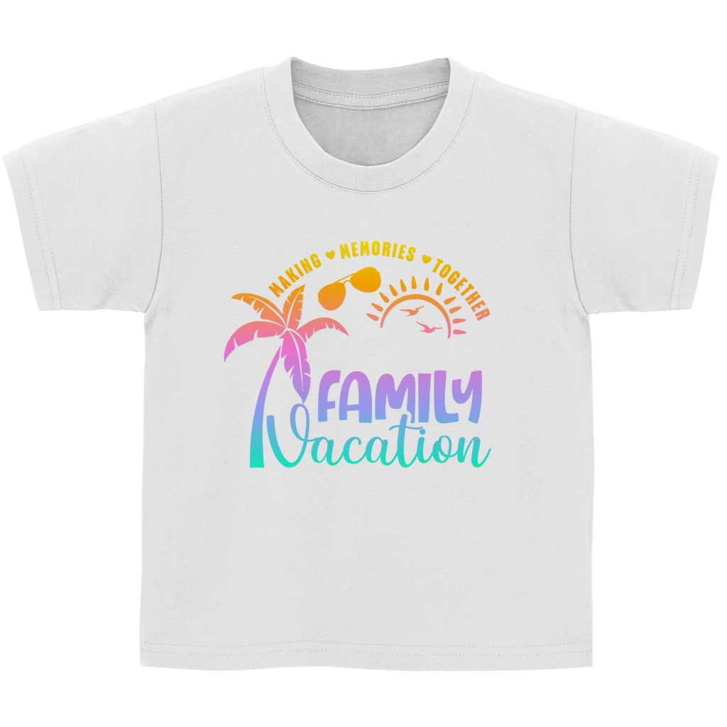 Kinder Basic T-Shirt Family Vacation A1