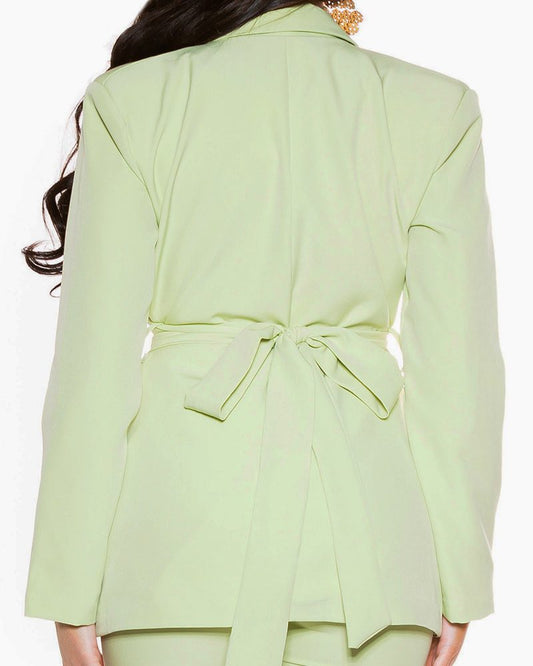 Blazer Cinturón Verde