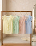 Blusa Volante Semitransparente-4 Colores
