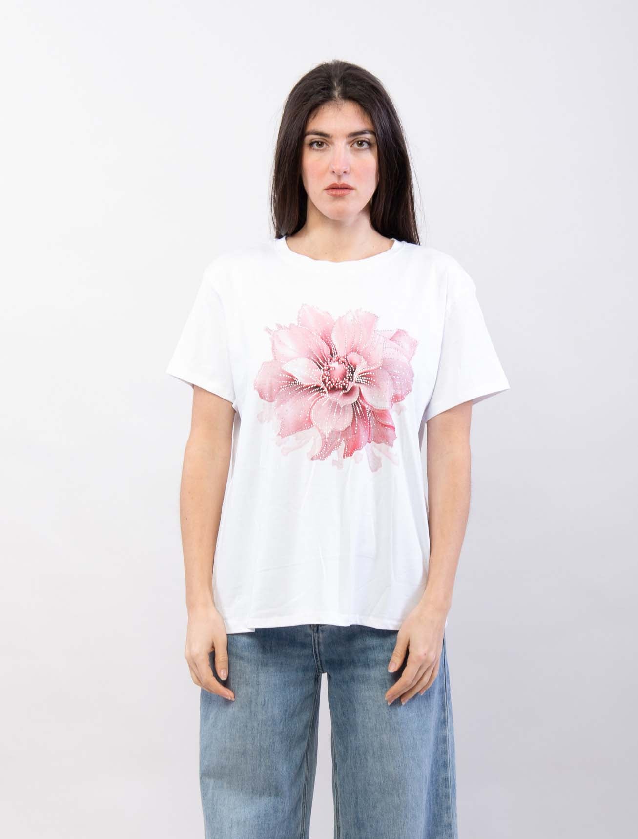 T-Shirt Oversized Flor -5 colores