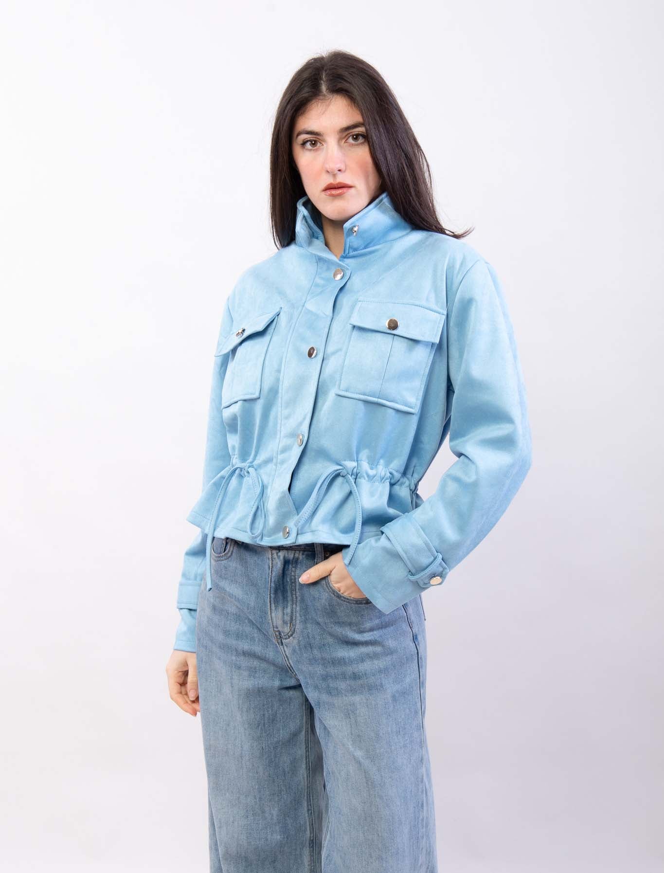 Chaqueta Efecto Ante -3 colores