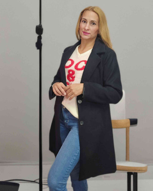 Abrigo Coat Negro