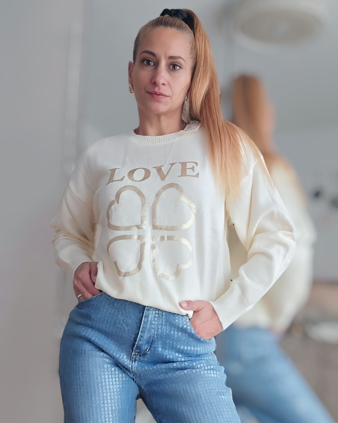 Pullover Jersey Love- 3 colores