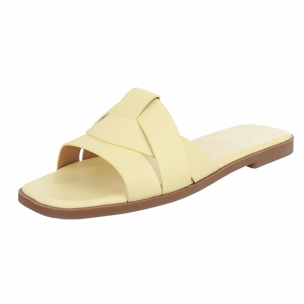 Sandalias eco piel amarillas