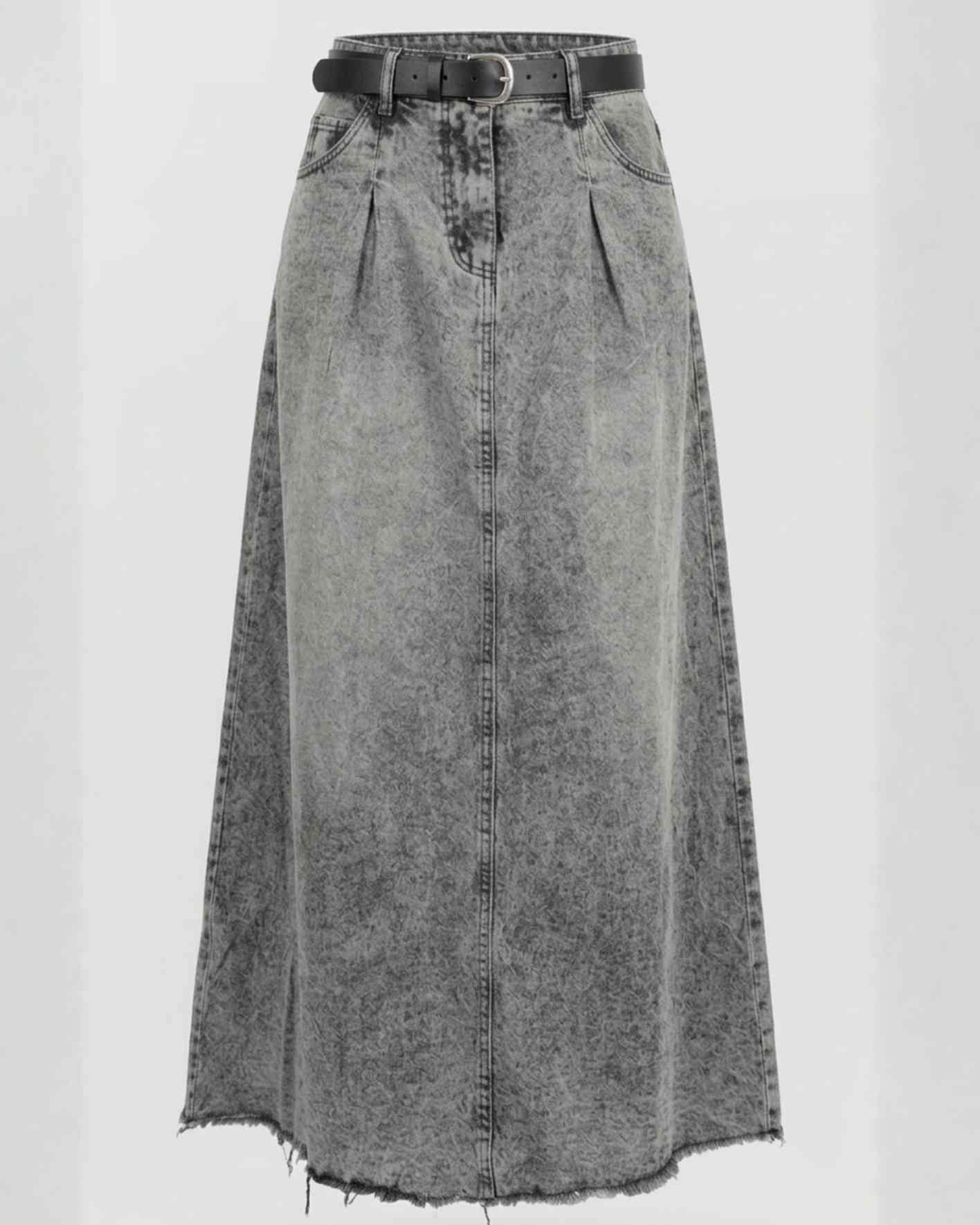 Falda Larga Jeans - 2 Colores