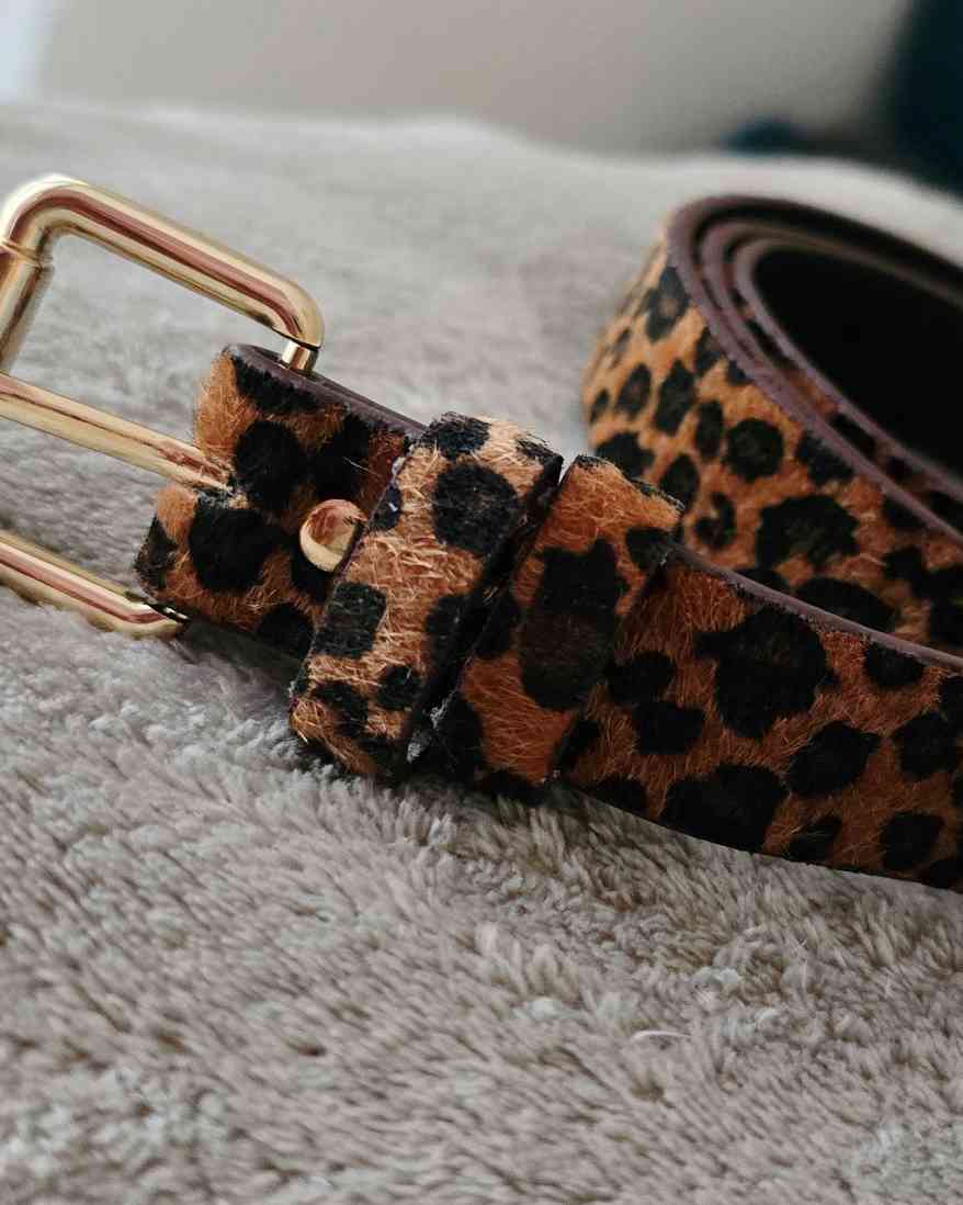 Cinturon pelo leopardo