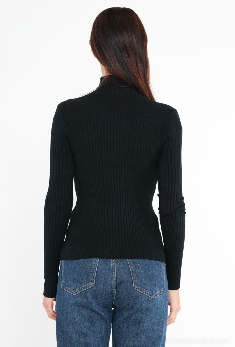 Jersey Transparencias Glamourös | Pullover¡Reluce con elegancia esta temporada con nuestro Jersey Transparencias Glamouros! Sofisticado, con delicados brillantes y encantadora transparencia en el escote, brilla esta temporada . Destaca con glamour gracias