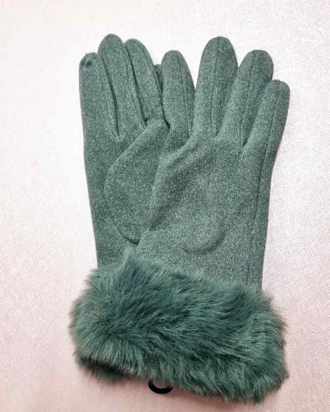 Damen-Winter-Handschuhe grau