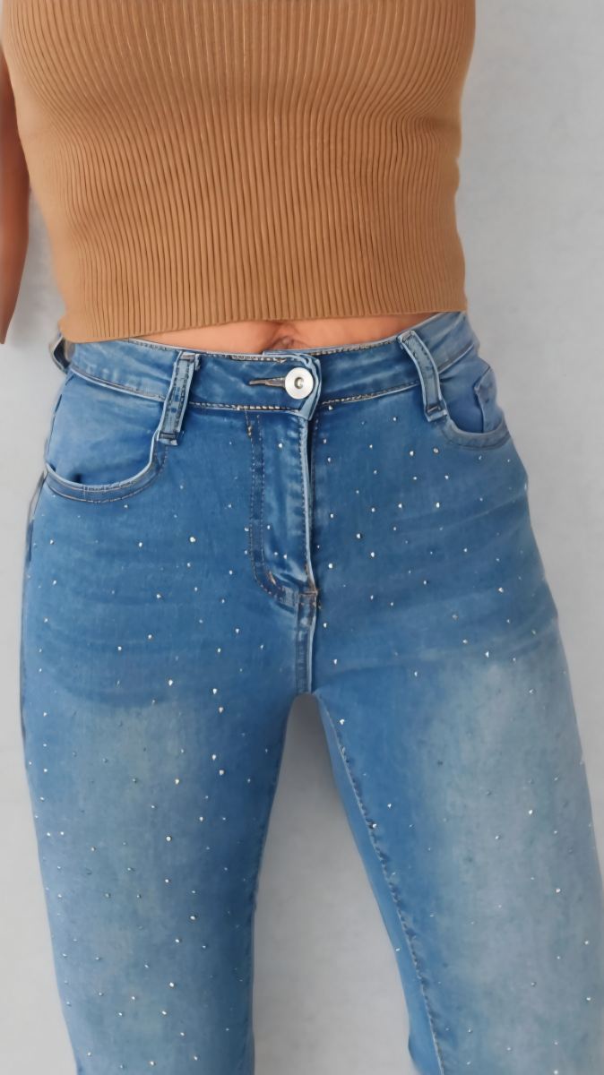 Jeans Claros Brillantes