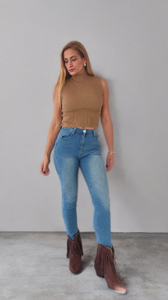 Jeans Claros Brillantes