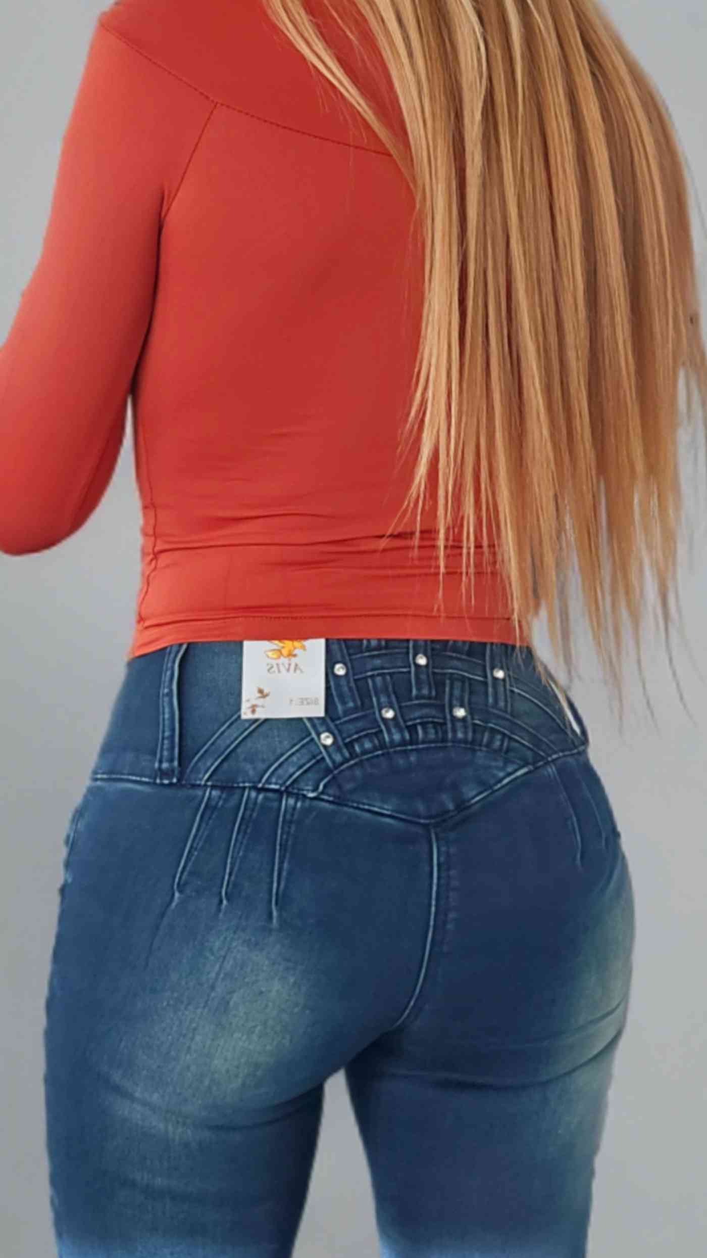 Pantalón Push Up Efecto Desgastado