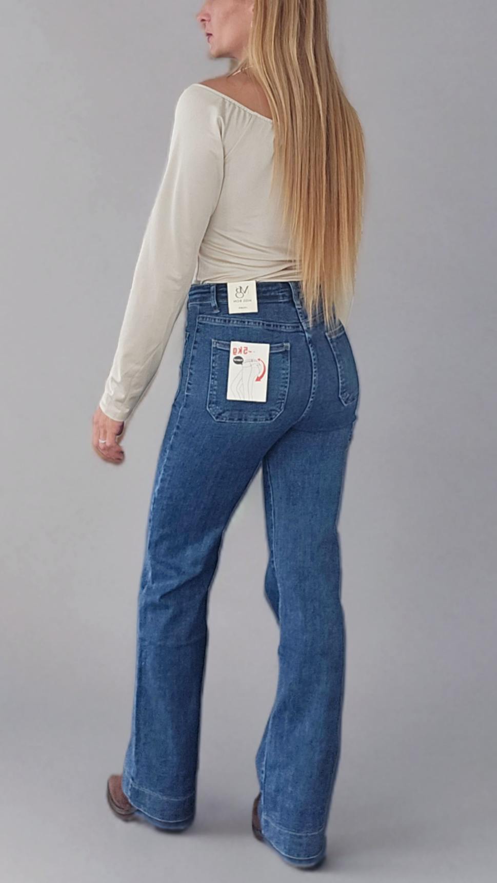 Wide Leg Jeans Miranda Azul
