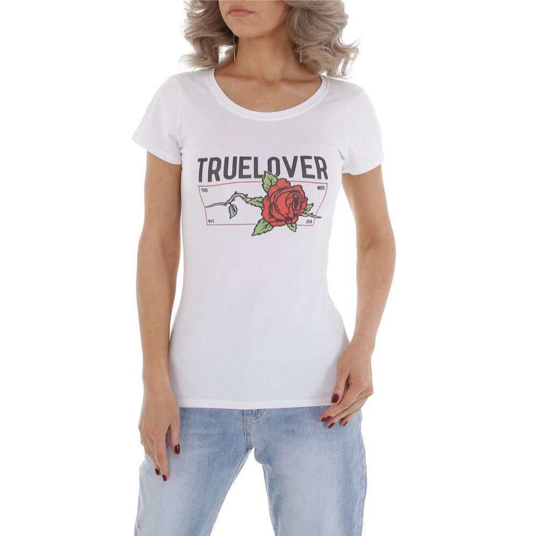 T-Shirt True Lover Algodón"Enamórate de nuestra camiseta de algodón estilo fit. Con manga corta y un suave tejido de algodón, te sentirás cómodo y a la moda al mismo tiempo. Perfecta para mostrar tu amor por la moda y tu amor verdadero. ¡Descubre por qué
