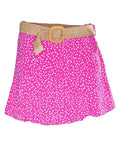 Falda pantalon lunares GranadaViste con estilo con la falda pantalón lunares Granada. Una talla apta desde S hasta L. El cinturón incluido le da un aspecto muy veraniego. Los lunares le aportan un aire divertido. Crea un look para los fines de semana con