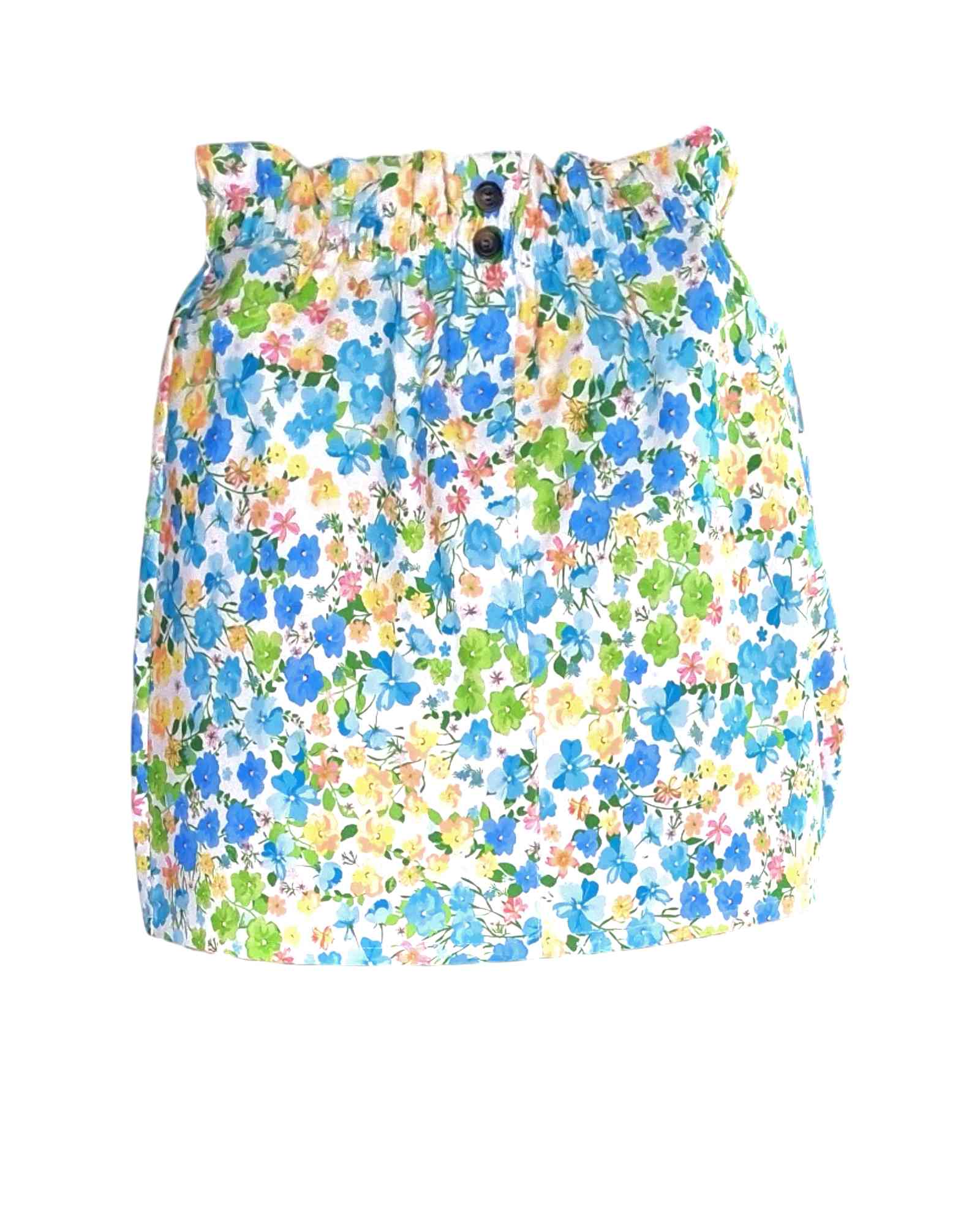 Falda paper bag 3 ColoresFalda cintura paper bag ¡No hay nada más elegante que nuestra Falda paper bag disponible en 3 colores! Esta falda con estampado de flores va a destacar el estilo único de cualquier mujer. LIgera y fresca, esta falda es talla única