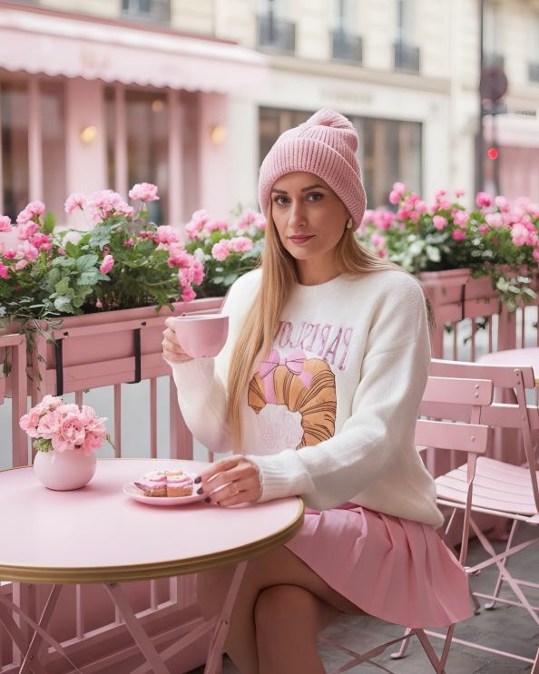 Jersey Oversize Pinky Promise Blanco