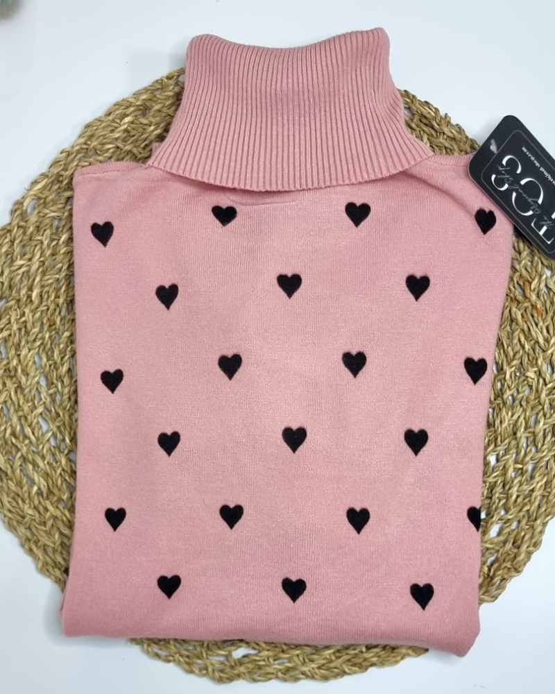 Jersey Corazones Cisne 5 Colores | Feinstrickpullover 5 FarbenEl Jersey Corazones Cisne 5 Colores destaca por el acabado fino y elástico de su tejido que aporta un toque de confort y flexibilidad. Estampado con motivo de corazones adornado y un acogedor c