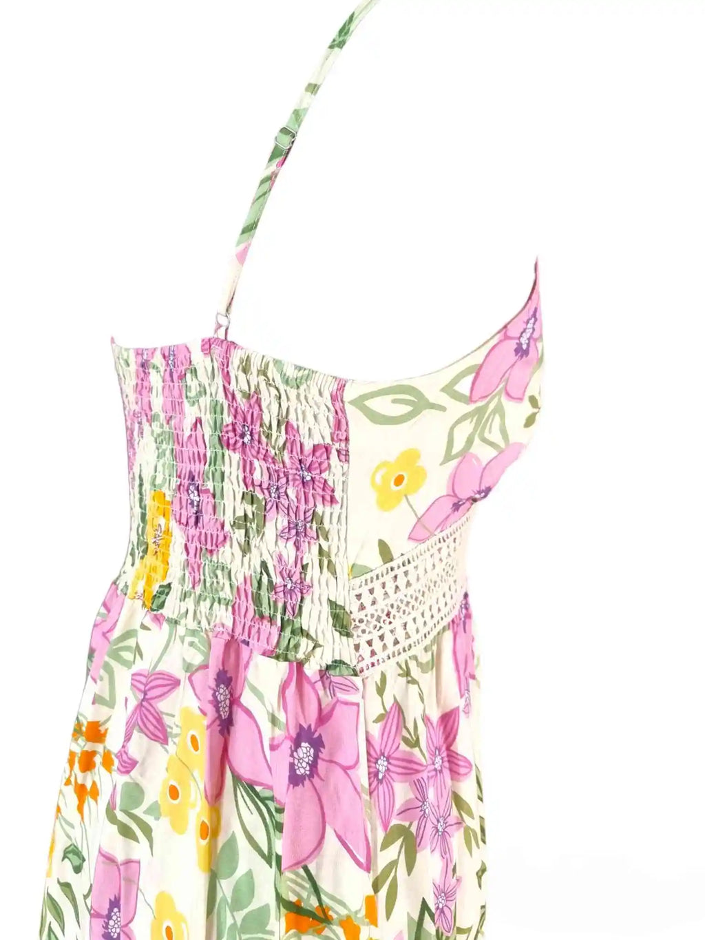 Vestido Flores Indiana Pink Beige | Sommerkleid Indiana RoseEste vestido de verano Indiana Pink es realmente especial. Estampado con una preciosa mezcla de flores, su diseño ligero y fresco te hará destacar. Perfecto para cualquier día o fin de semana par