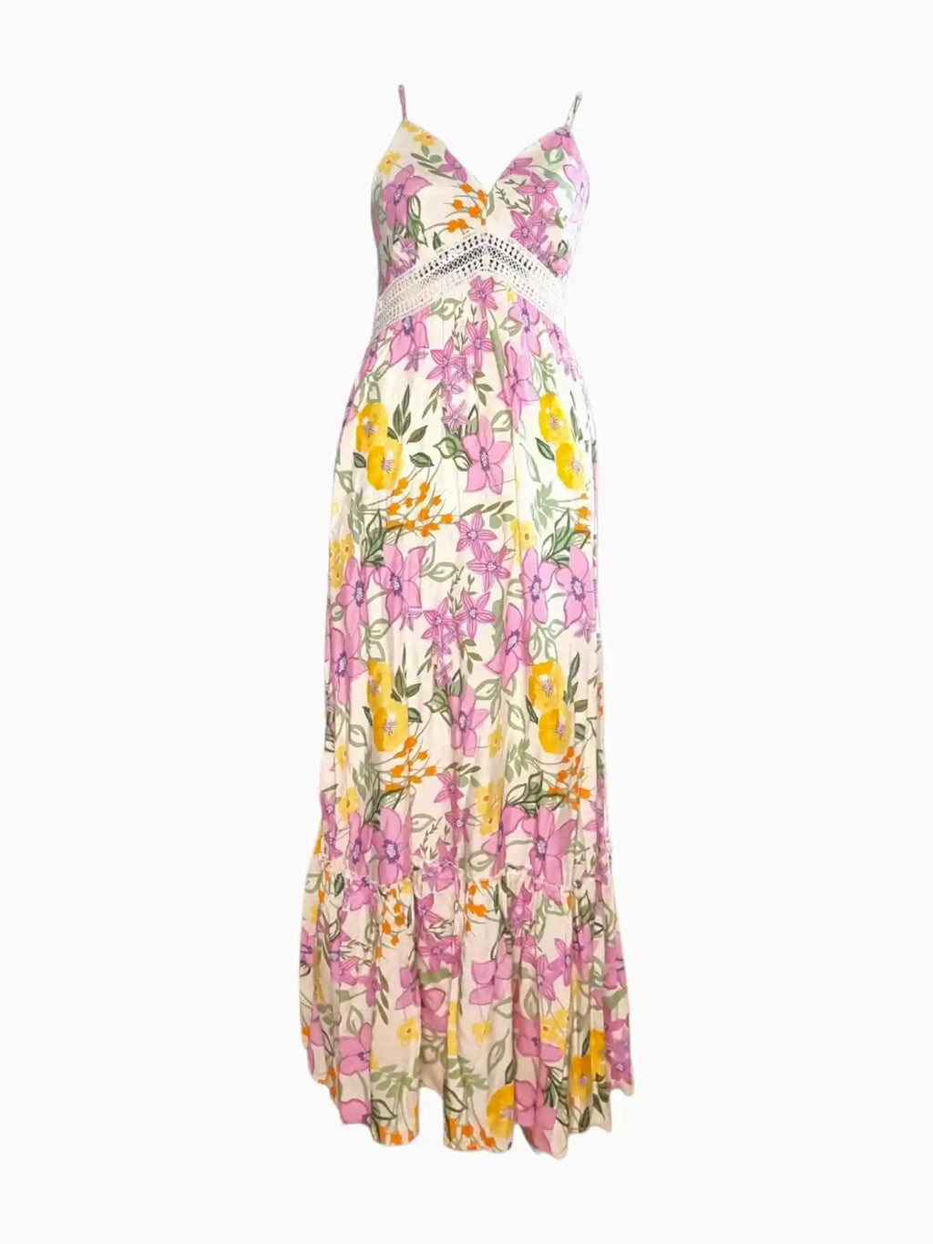 Vestido Flores Indiana Pink Beige | Sommerkleid Indiana RoseEste vestido de verano Indiana Pink es realmente especial. Estampado con una preciosa mezcla de flores, su diseño ligero y fresco te hará destacar. Perfecto para cualquier día o fin de semana par