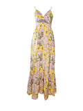 Vestido Flores Indiana Pink Amarillo| Sommerkleid IndianaEste vestido de verano Indiana es realmente especial. Estampado con una preciosa mezcla de flores, su diseño ligero y fresco te hará destacar. Perfecto para cualquier día o fin de semana para sentir