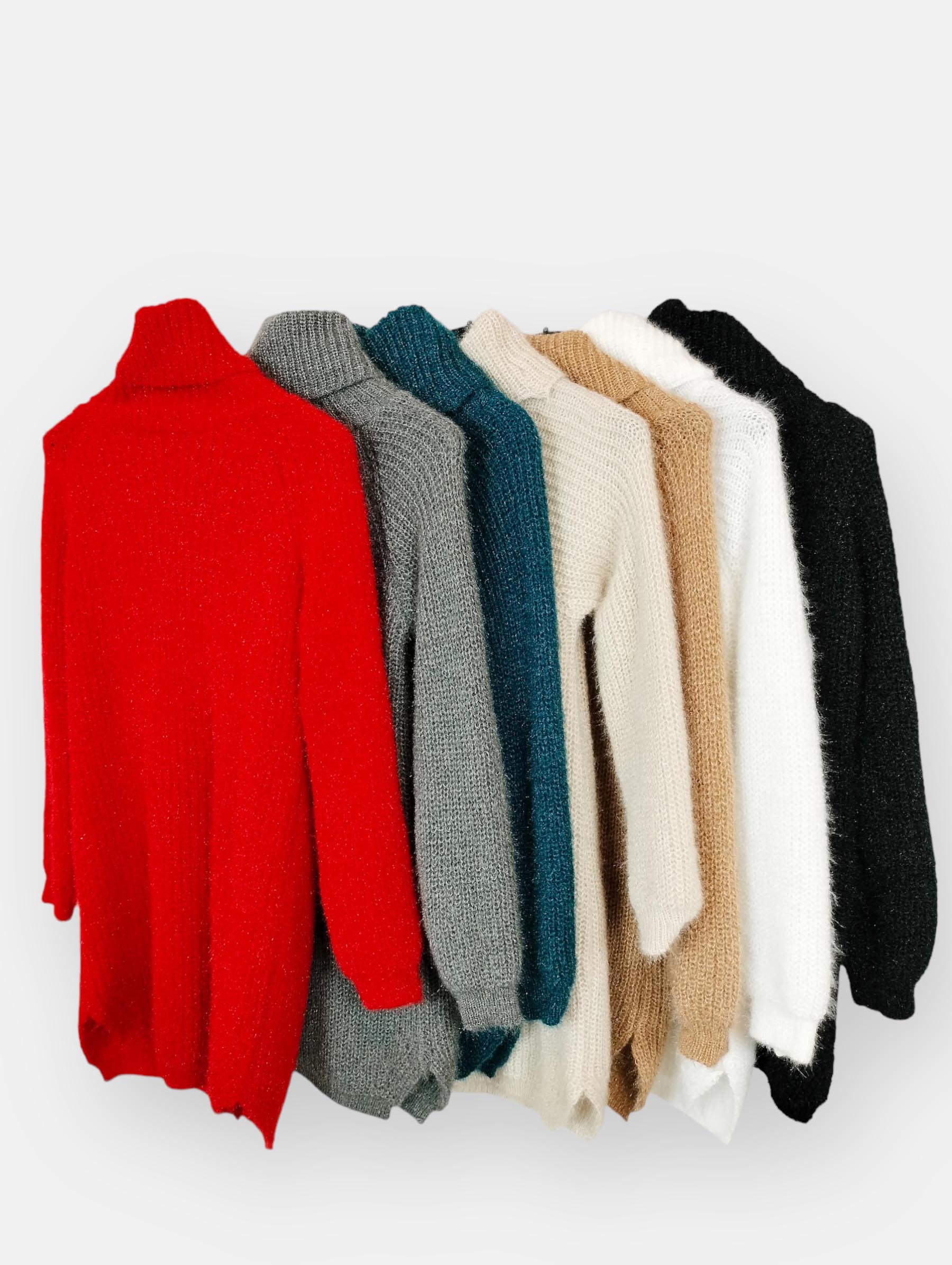 Vestido punto YverdonEste vestido de punto cuenta con un elegante cuello alto y puños ajustados, brindando máxima comodidad y estilo. Hecho de un suave y cálido material, es perfecto para cualquier ocasión y te mantendrá abrigada en los días fríos. Disfru