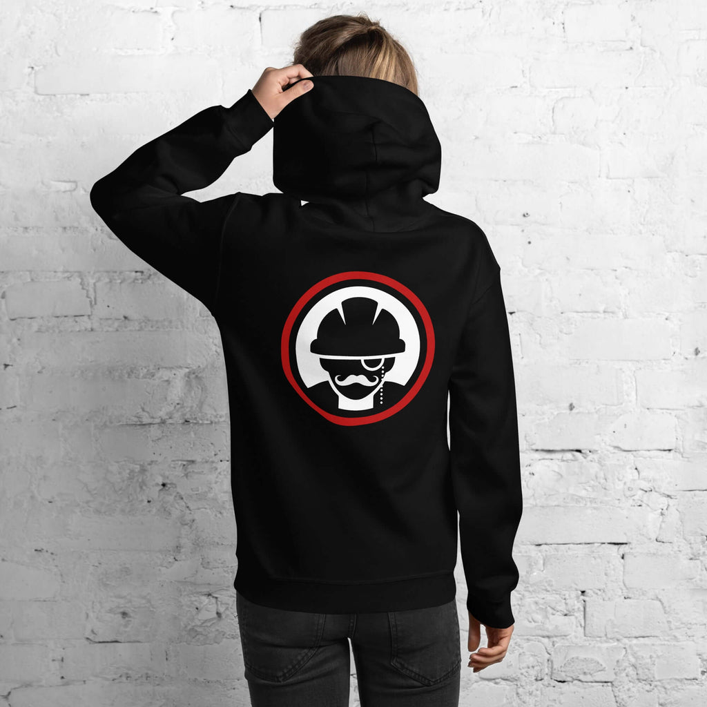 Unisex-Kapuzenpullover - Swiss Rohrinspektor Logo Front Logo Back -PFEinen kuscheligen Kapuzenpullover braucht einfach jeder! Entscheide dich für diesen, denn er ist angenehm weich und stilvoll – die perfekte Wahl für kühlere Abende! • 50 % vorgeschrumpft
