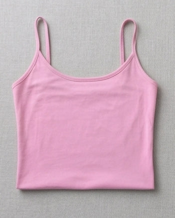 Top Basico Tirantes Pastel