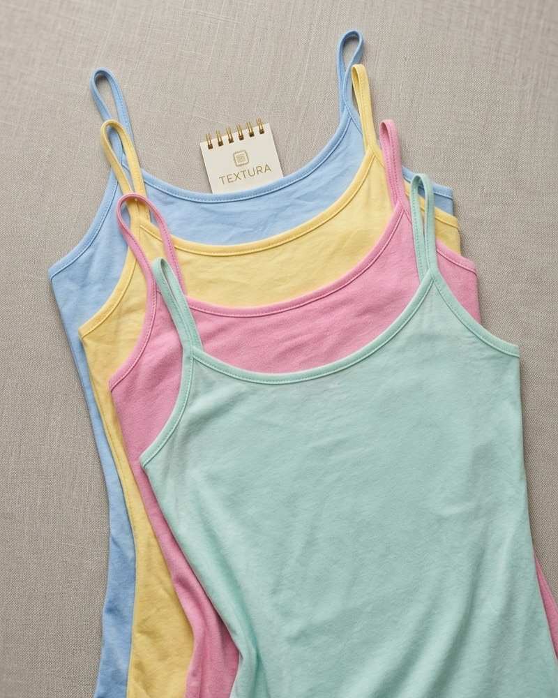 Top Basico Tirantes Pastel