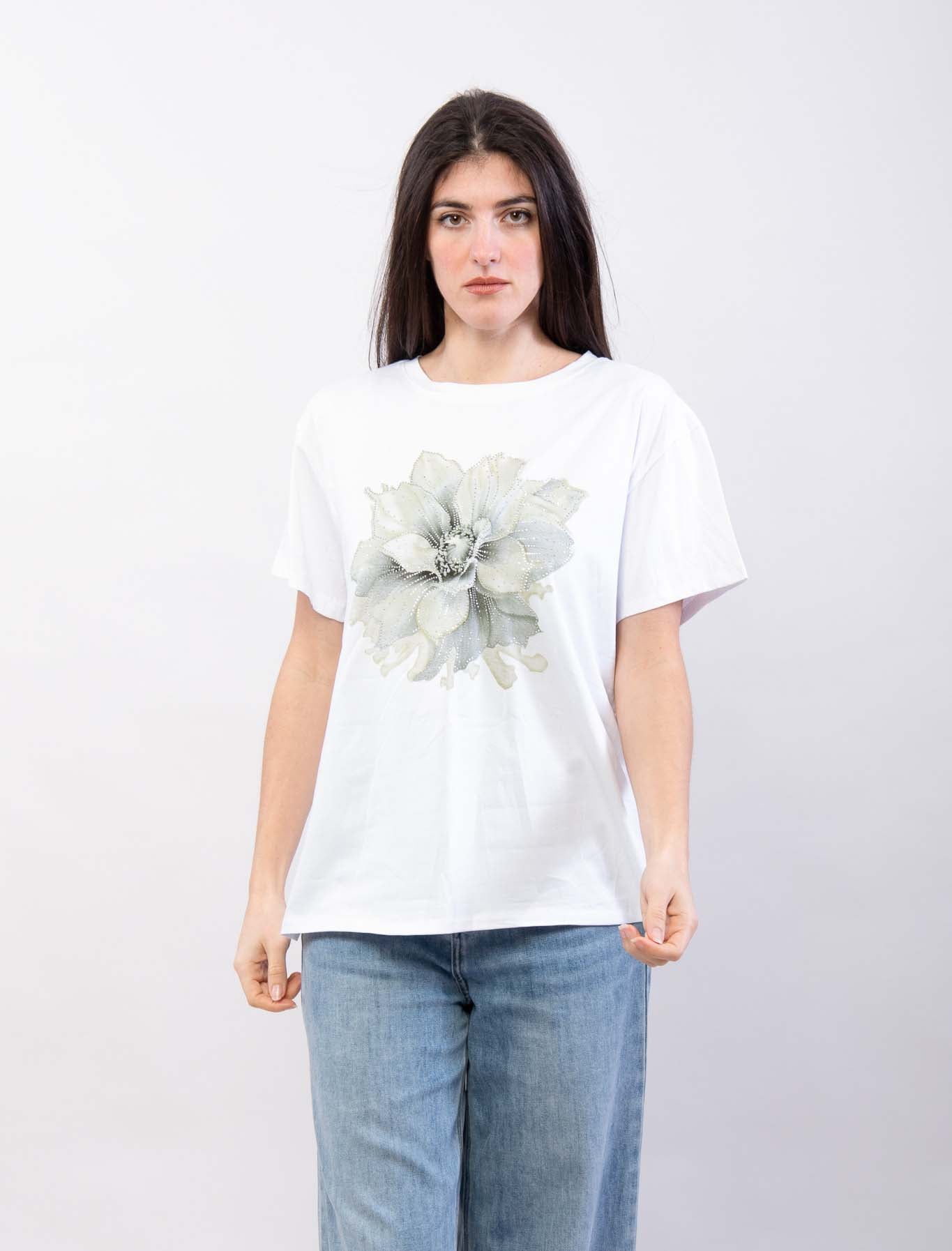 T-Shirt Oversized Flor -5 colores