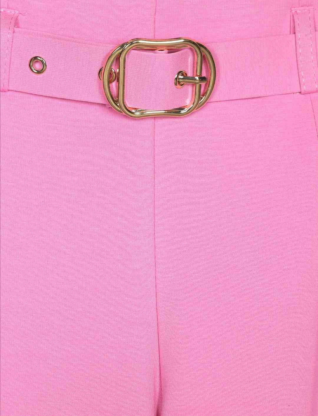 Pantalón Elastico Wide Leg Cinturón
