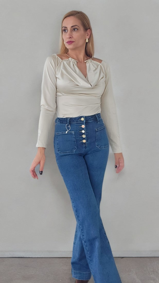 Wide Leg Jeans Miranda Azul