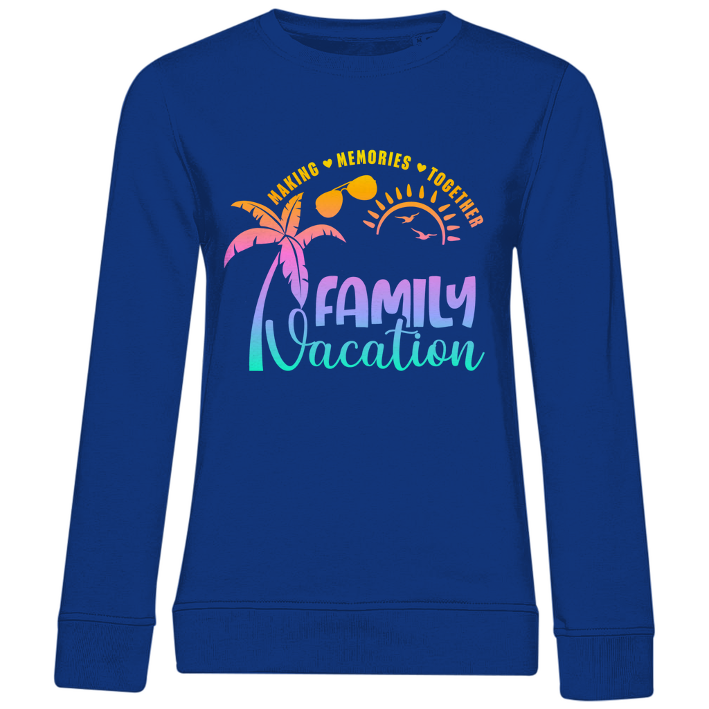 Damen Premium Bio Sweatshirt Family Vacation A1