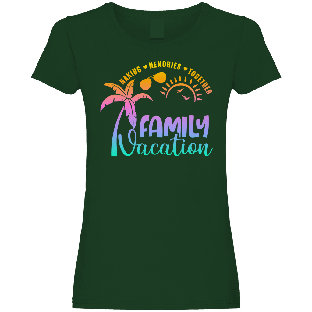 Damen Promo T-Shirt Family Vacation A1