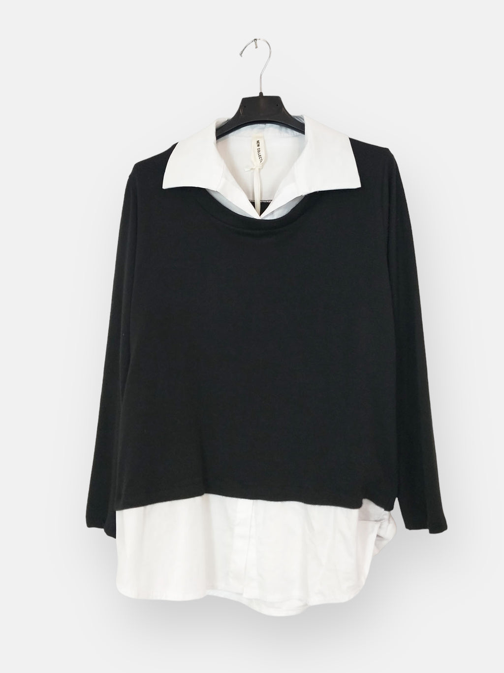 Jersey Suéter Combo Katheryn - Damen Winterpullover¡Disfruta el invierno con el Jersey Katheryn! Suave y cálido, este jersey te ofrece una calidez sin igual. El cuello cuello y faldón de camisa junto al ajuste relax, te darán un look casual y un toque úni