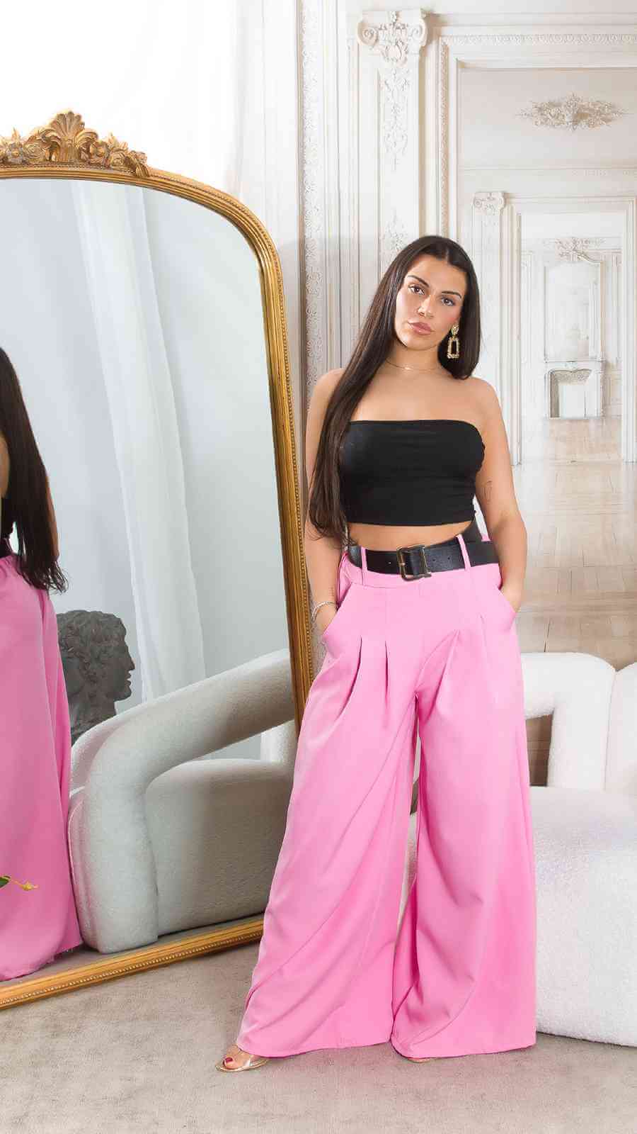 Pantalón Palazzo(varios colores)Pantalón Palazzo Viscosa Si te gusta la comodidad para cada día, este es el pantalón indicado. Tan ligero y fresco que se convertirá en tu segunda piel para los días mas calurosos. El pantalón palazzo esta fabricado en Ital