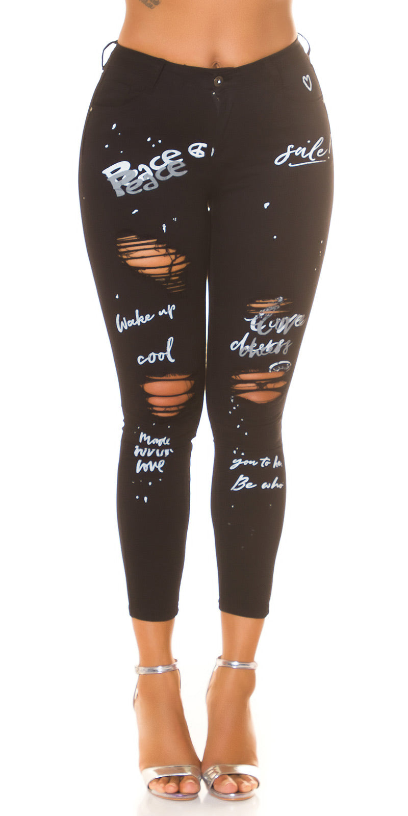 Pantalón Push Up  Letras