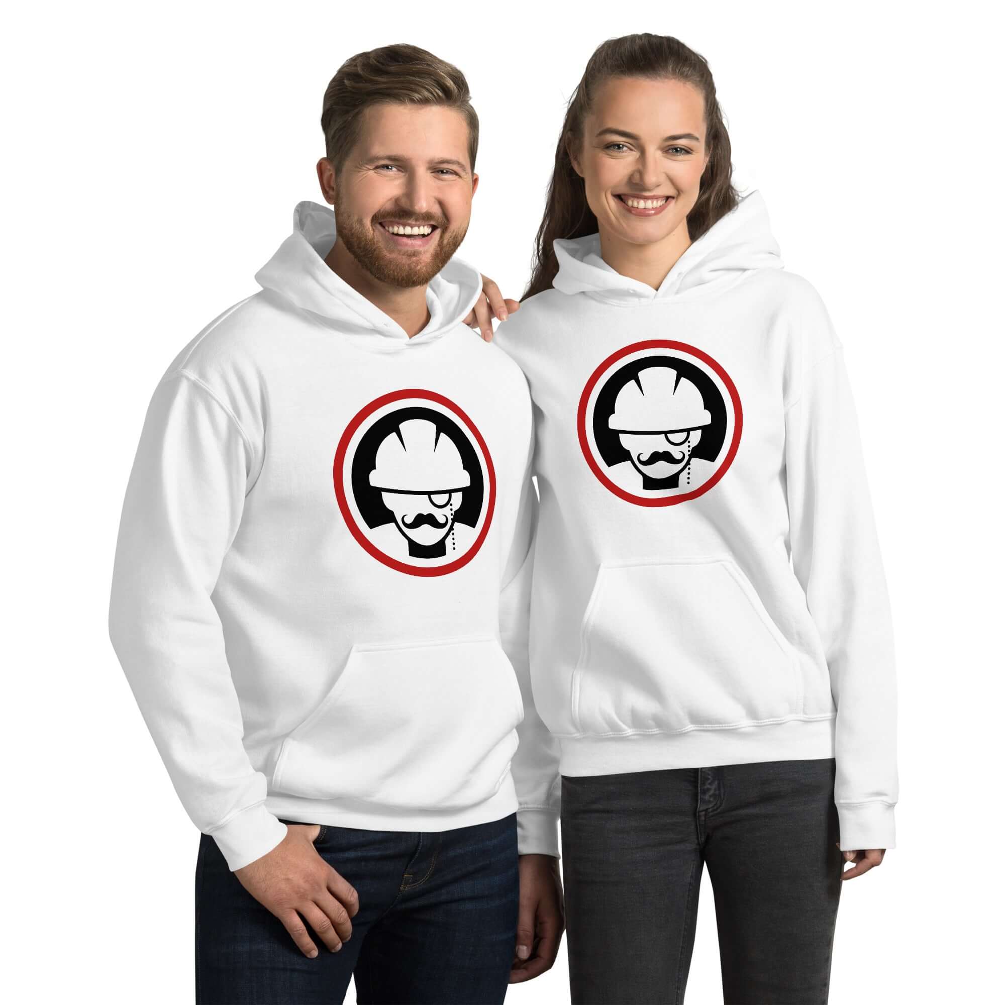 Unisex-Kapuzenpullover -Swiss Rohrinspektor - QR Back Logo Front PFEinen kuscheligen Kapuzenpullover braucht einfach jeder! Entscheide dich für diesen, denn er ist angenehm weich und stilvoll – die perfekte Wahl für kühlere Abende! • 50 % vorgeschrumpfte