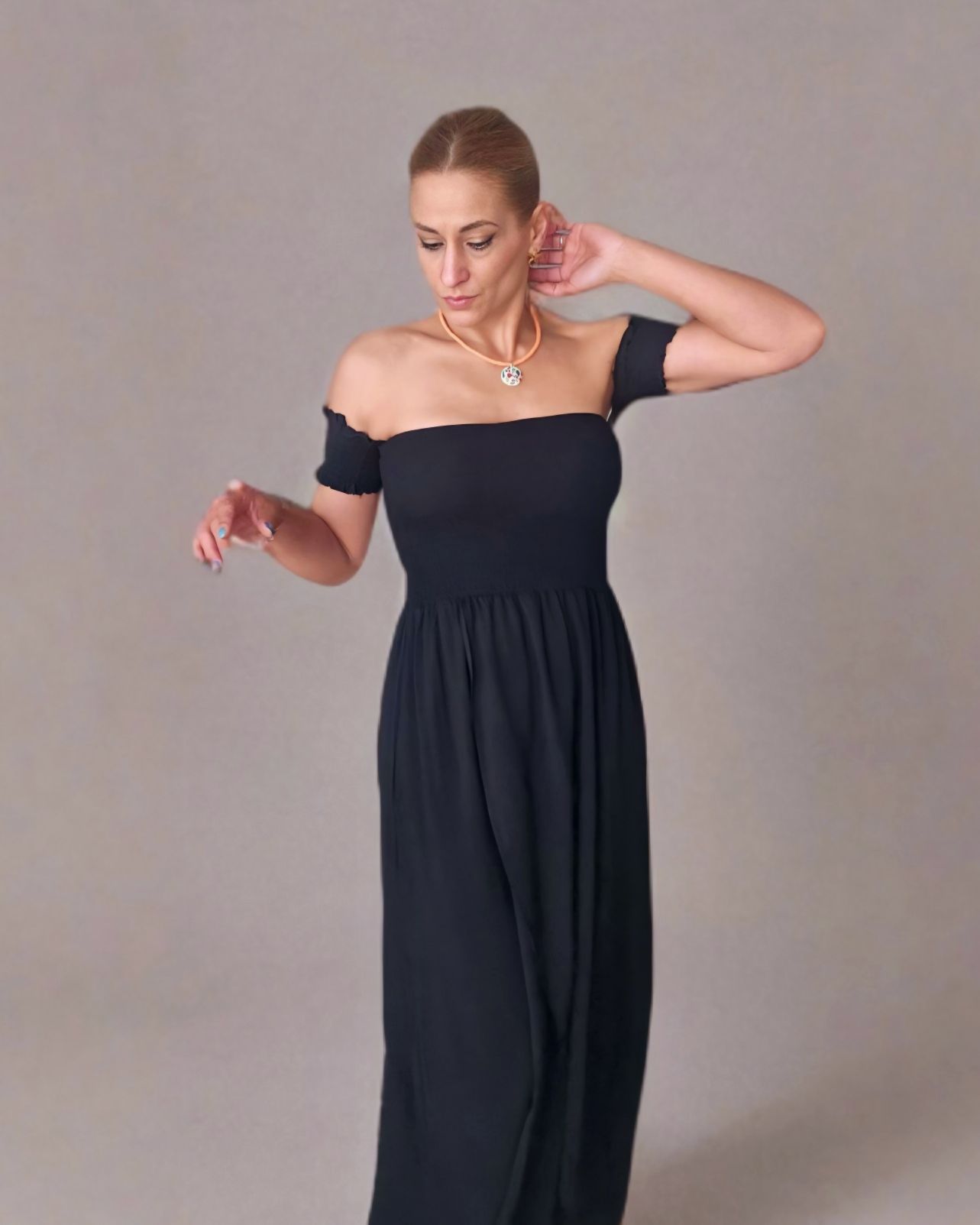 Vestido Drapeado Viscosa -5 Colores