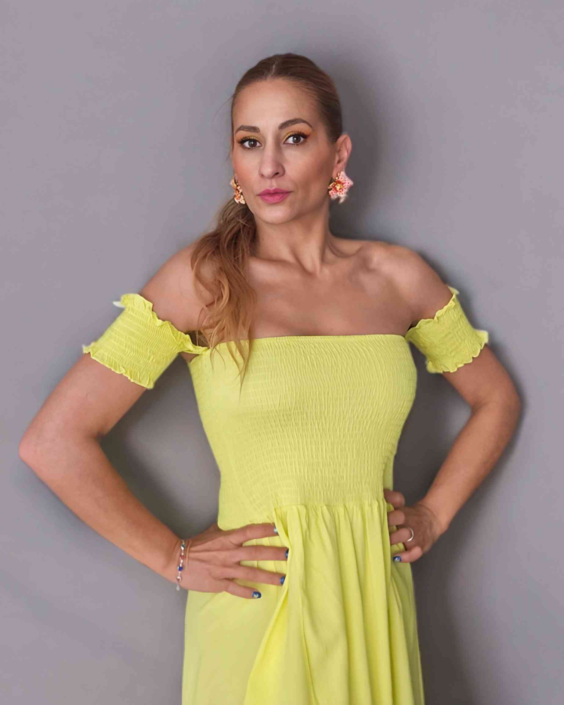 Vestido Drapeado Viscosa -5 Colores